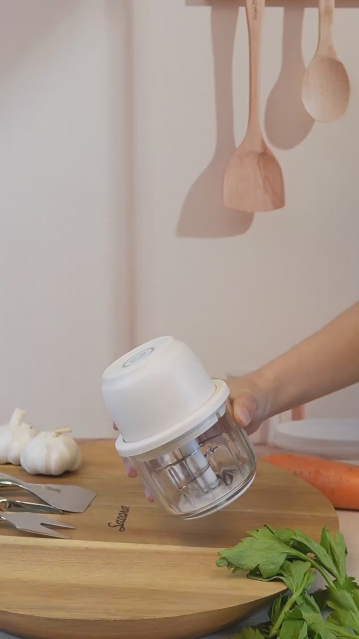 Cordless Multifunctional Mini Electric Food Processor, Wireless Portable Kitchen Chopper
