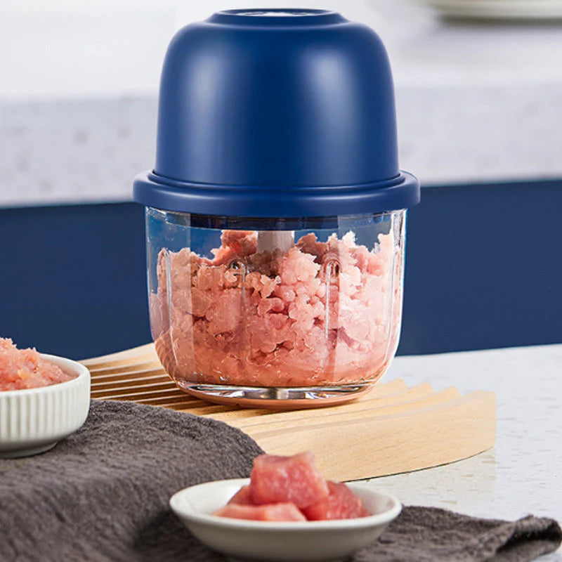 Cordless Multifunctional Mini Electric Food Processor, Wireless Portable Kitchen Chopper
